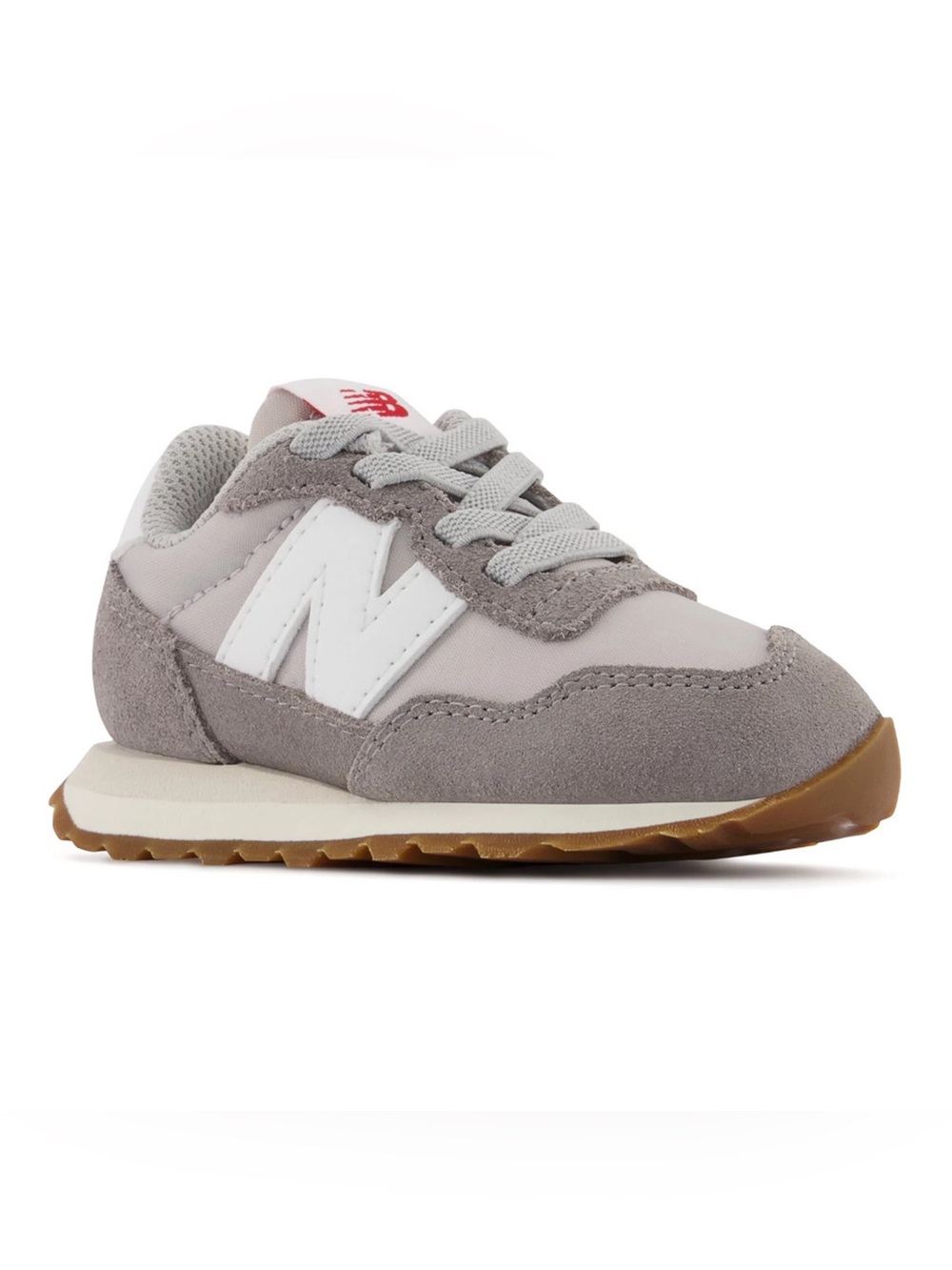 New Balance Kids Sneakers in Light Gray and White